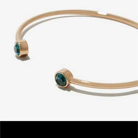 NIP Alex & Ani Emerald Flex Cuff Bracelet - Picture 1 of 8